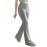 Solid Ribbed Knit Wide-Leg Pants, Causal High Waist Pants For Spring & Fall, Women's Clothing